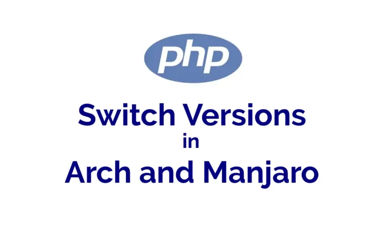 php-switch-versions-in-arch-and-manjaro