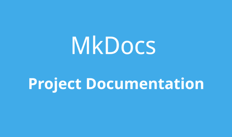 mkdocs-project-documentation