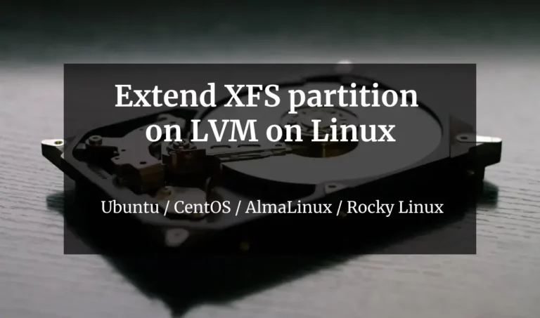 Extend-XFS-partition-on-LVM-on-Linux