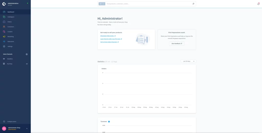 dashboard-shopware