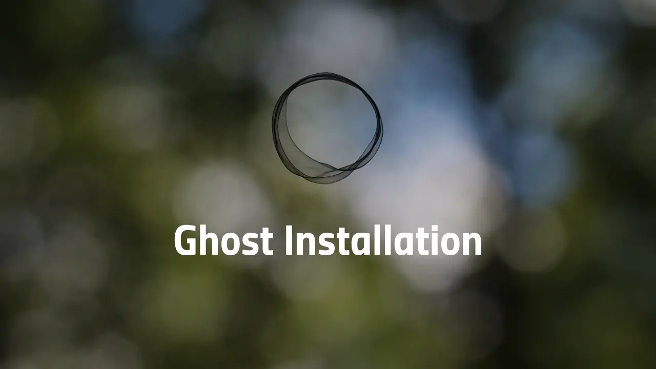ghost-installation