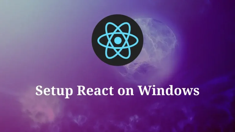 Getting-Started-with-React-on-Windows