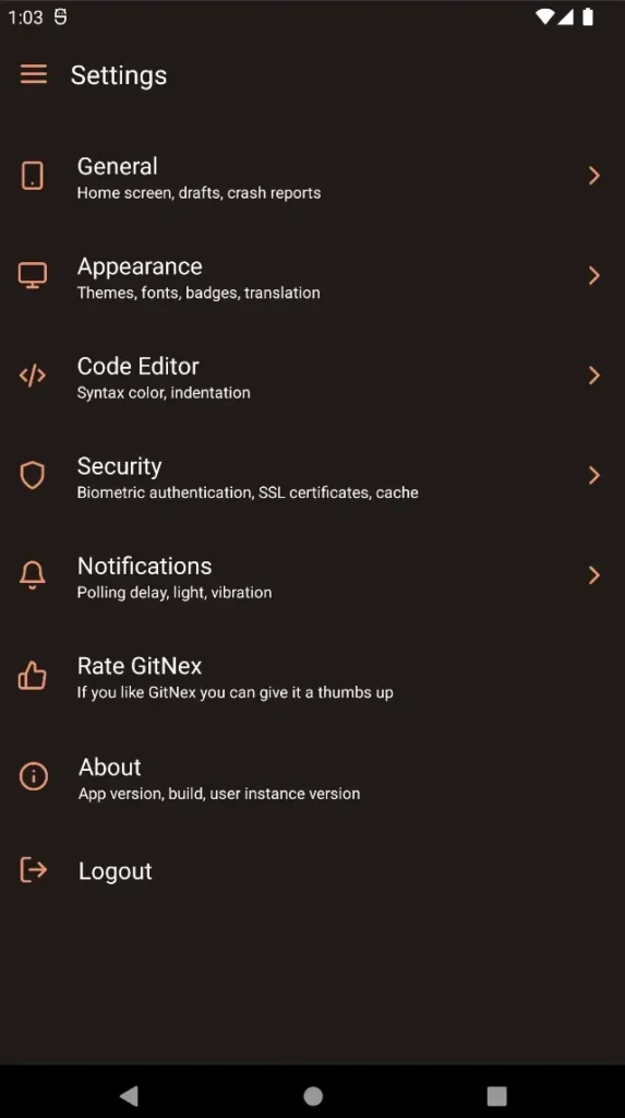 new-clean-settings-screen-GitNex-5.1.0