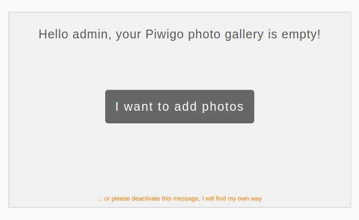 piwigo-after-installation-page